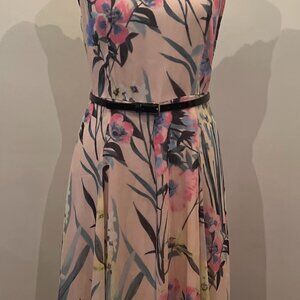 Tommy Hilfiger Chiffon Floral Midi Dress